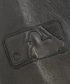 Kith for the Yankees Black Leather Ames Jacket