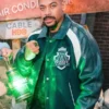 Travis Kelce NYC Brown Trench Coat Lanterns 2026 John Stewart Green Varsity Jacket