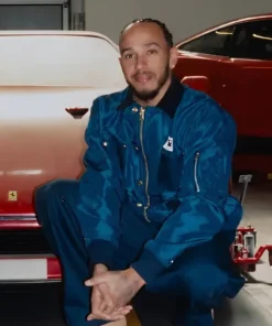 Lewis Hamilton Sacai x Carhartt WIP Twill Duck Canvas Blouson Jacket Lewis Hamilton Sacai x Carhartt WIP Twill Duck Canvas Blue Jacket