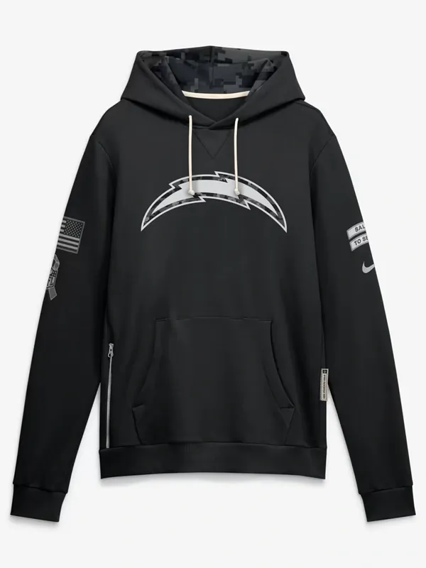 Los Angeles Chargers 2026 Salute to Service Sideline Hoodie Los Angeles Chargers 2026 Salute to Service Sideline Hoodie