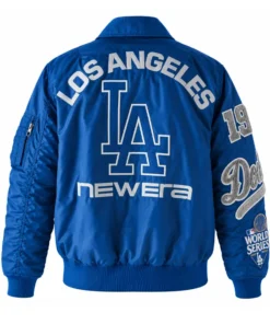 Los Angeles Dodgers New Era x Alpha Industries MA-1 Blue Bomber Jacket