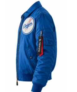 Los Angeles Dodgers New Era x Alpha Industries MA-1 Full-Zip Blue Jacket