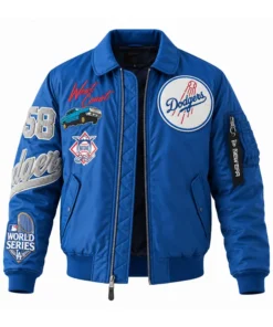 Los Angeles Dodgers New Era x Alpha Industries MA-1 Full-Zip Bomber Jacket