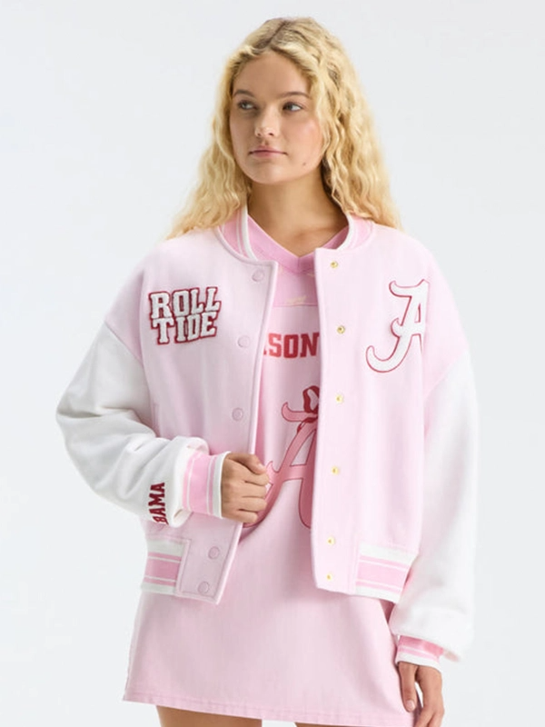 LoveShackFancy Alabama Varsity Jacket LoveShackFancy Alabama Varsity Jacket