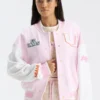 Malbon Poplin Windbreaker Jacket LoveShackFancy Miami Varsity Jacket