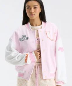 LoveShackFancy Miami Varsity Jacket