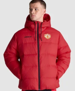 Manchester United x Adidas EQT Down Jacket Manchester United x Adidas EQT Red Jacket
