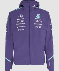 Mercedes AMG F1 2026 Purple Vanda Bloom Team Rain Jacket