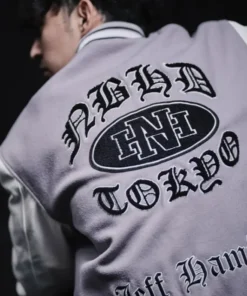 Neighborhood Jeff Hamilton 2026 Varsity Jacket Neighborhood Jeff Hamilton 2026 Varsity Jacket Grey
