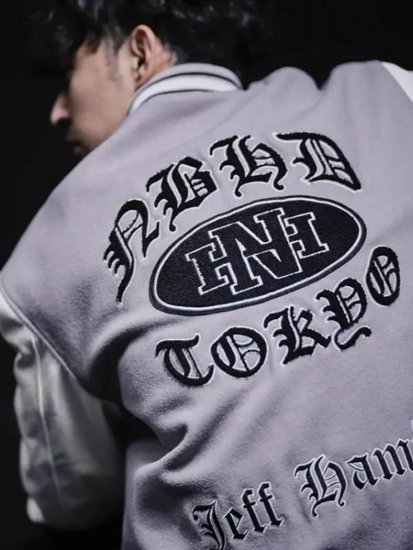 Neighborhood Jeff Hamilton 2026 Varsity Jacket Neighborhood Jeff Hamilton 2026 Varsity Jacket Grey