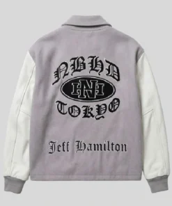 Neighborhood Jeff Hamilton 2026 Varsity Jacket Neighborhood Jeff Hamilton Grey Varsity Jacket