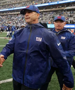 John Harbaugh 2026 New York Giants Jacket New York Giants 2026 John Harbaugh Blue Jacket