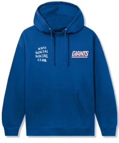 New York Giants AntiSocialSocialClub x NFL Unisex Snap Hoodie