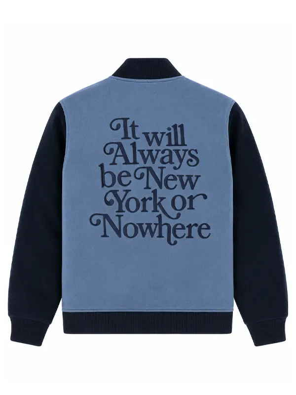 New York Yankees Motto Varsity Jacket 2026 New York Yankees 2026 Motto Blue Jacket