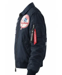 New York Yankees New Era x Alpha Industries MA-1 Full-Zip Bomber Jacket New York Yankees New Era x Alpha Industries MA-1 Navy Blue Bomber Jacket