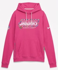 NFL 2026 Jacksonville Jaguars Crucial Catch Pullover Hoodie Pink