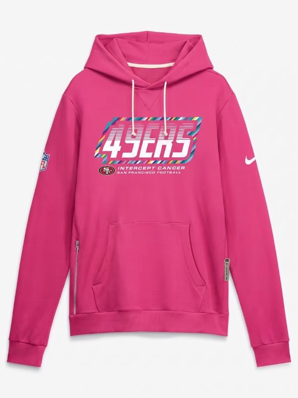 San Francisco 49ers Crucial Catch Hoodie 2026 NFL 2026 San Francisco 49ers Crucial Catch Pullover Hoodie Pink