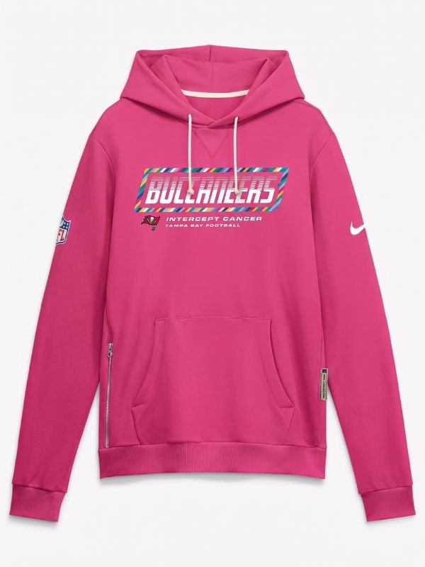 Tampa Bay Buccaneers Crucial Catch Hoodie 2026 NFL 2026 Tampa Bay Buccaneers Crucial Catch Pullover Hoodie Pink