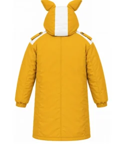 Roger Goodell N-F-L Kangaroo Jacket NFL Commissioner Roger Goodell Yellow Hooded Coat