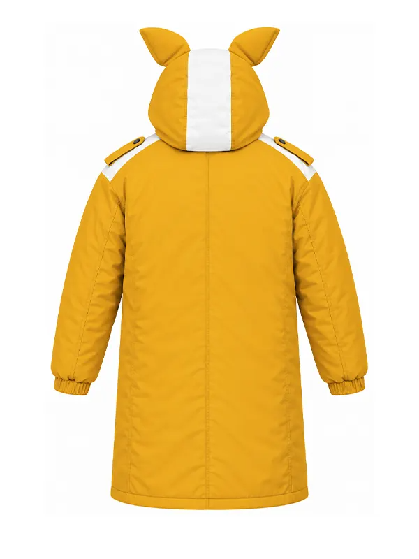 Roger Goodell N-F-L Kangaroo Jacket NFL Commissioner Roger Goodell Yellow Hooded Coat