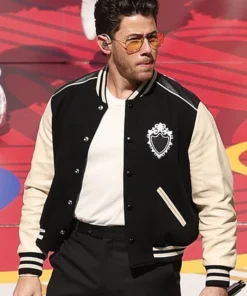 Halftime Show Jonas Brothers Varsity Jacket NFL x Jonas Brothers 2026 Melbourne Game Varsity Bomber Jacket