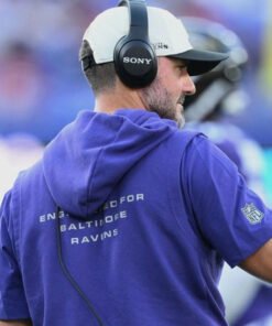 Nike Baltimore Ravens 2026 Jesse Minter Dri FIT Purple Sleeveless Pullover Hoodie