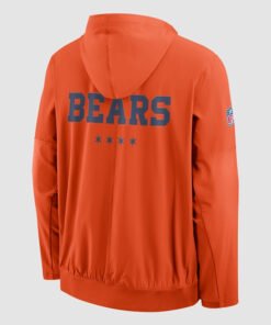 Nike Bears Rivalries 2026 Sideline Anorak Jacket Nike Bears Rivalries 2026 Sideline Orange Hooded Jacket