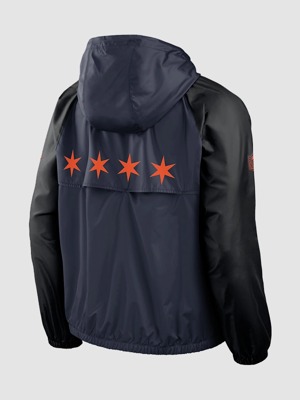Nike Chicago Bears Rivalries 2026 Windrunner Jacket Nike Chicago Bears Rivalries Windrunner Hooded Jacket