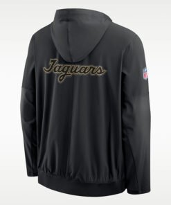 Nike Jaguars Rivalries 2026 Jacket Nike Jaguars Rivalries 2026 Sideline Black Hooded Jacket