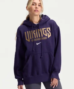Nike Minnesota Vikings Rivalries 2026 Phoenix Oversized Hoodie