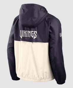 Nike Minnesota Vikings Rivalries 2026 Purple and Cream Jacket