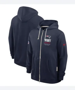Nike New England Patriots Unisex Sideline Quarterback Full Zip Hoodie