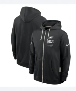 Nike Philadelphia Eagles Unisex Sideline Quarterback Full Zip Hoodie