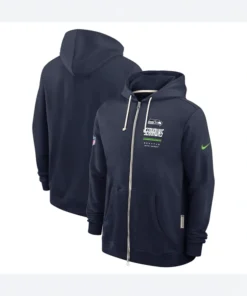 Nike Seattle Seahawks Unisex Sideline Quarterback Full Zip Hoodie