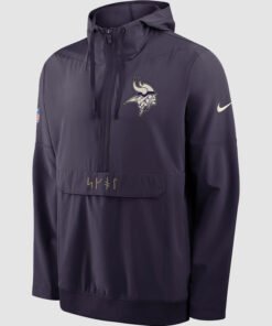 Nike Vikings Rivalries 2026 Sideline Anorak Jacket
