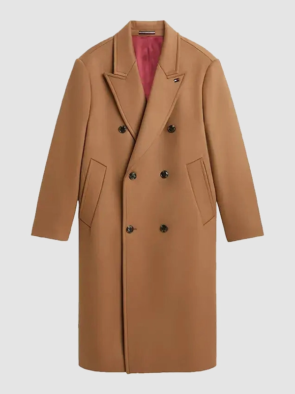 Travis Kelce NYC Brown Trench Coat NYC 2026 Travis Kelce Brown Coat