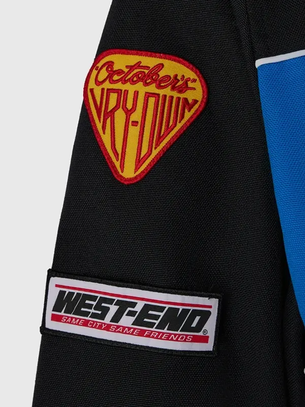 OVO x Snowcross Racing Jacket October's Very Own Snowcross Racing Jacket Close Up