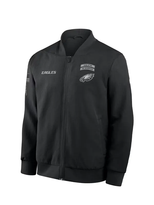 Philadelphia Eagles 2026 Salute to Service Bomber Jacket Philadelphia Eagles 2026 Salute to Service Bomber Jacket