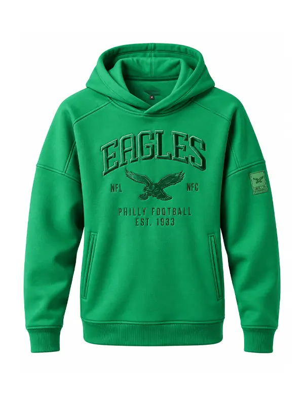 Philadelphia Eagles x UNRL Hoodie 2026 Philadelphia Eagles x UNRL Green Fleece Hoodie