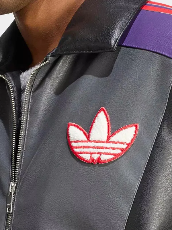 Pokémon x Adidas Gengar 8-Ball Jacket Pokémon 2026 30th Anniversary Gengar 8-Ball Leather Jacket