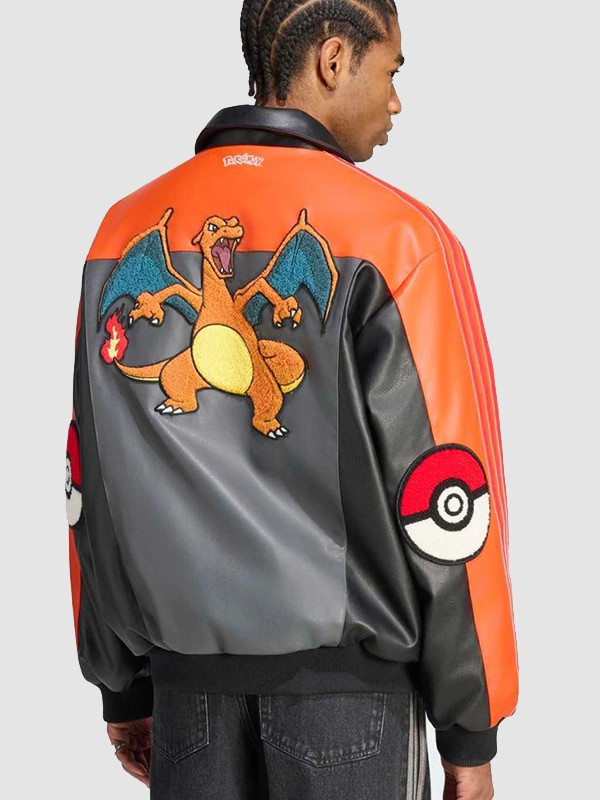 Pokémon x Adidas Charizard 8-Ball Jacket Pokémon x Adidas Charizard 8-Ball Jacket Back