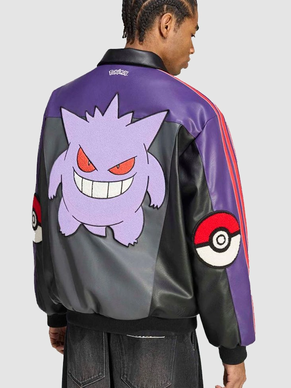 Pokémon x Adidas Gengar 8-Ball Jacket Pokémon x Adidas Gengar 8-Ball Jacket Back