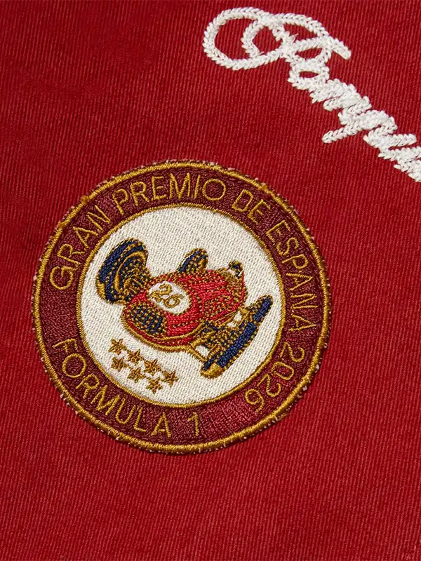Formula 1 X Pompeii Pit Crew Jacket Pompeii x Formula 1 2026 Crew Red Jacket Close Up
