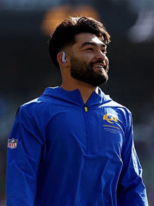 Puka Nacua 2026 Los Angeles Rams Anorak Jacket Puka Nacua 2026 Los Angeles Rams Anorak Jacket