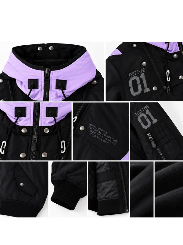 RADIO EVA x AVIREX MA-1 Jacket Radio Eva x Avirex Ma 1 Black Flight Jacket Front infograph