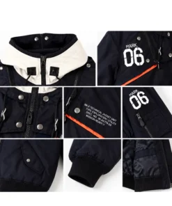 RADIO EVA x AVIREX MA-1 Jacket Radio Eva x Avirex Ma 1 Flight Jacket Front infograph