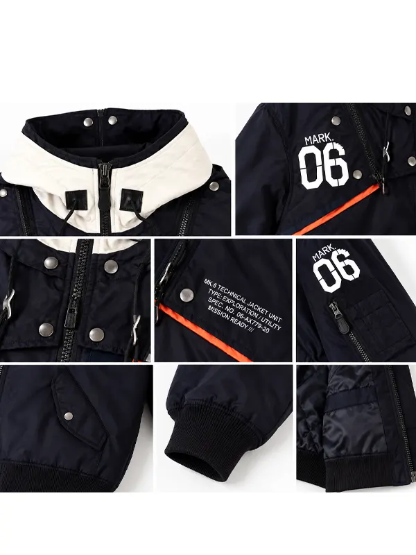 RADIO EVA x AVIREX MA-1 Jacket Radio Eva x Avirex Ma 1 Flight Jacket Front infograph
