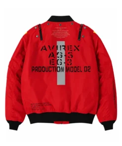 RADIO EVA X AVIREX MA-1 Flight Red Jacket