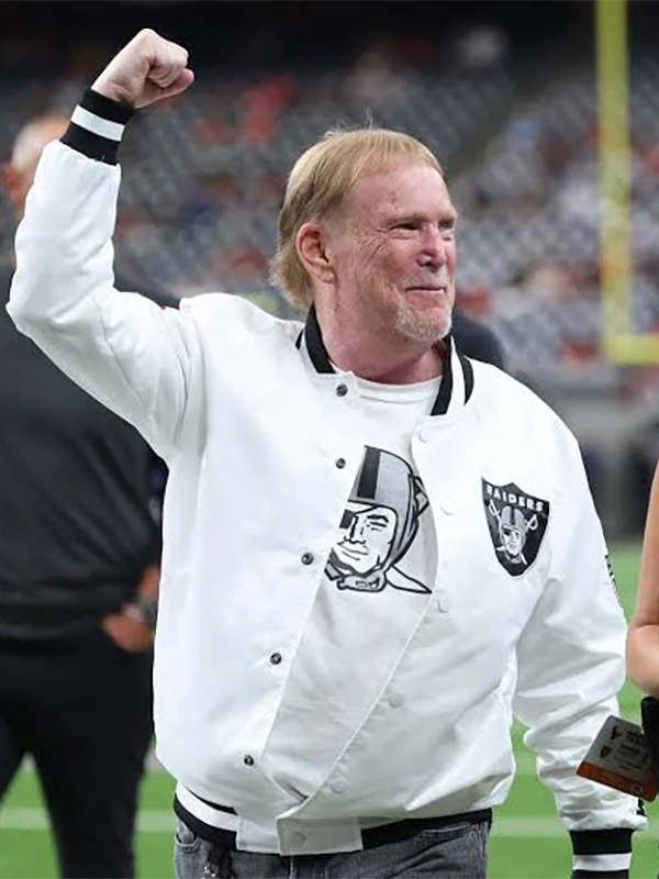 Raiders Mark Davis Bomber Jacket Raiders Mark Davis Bomber Jacket