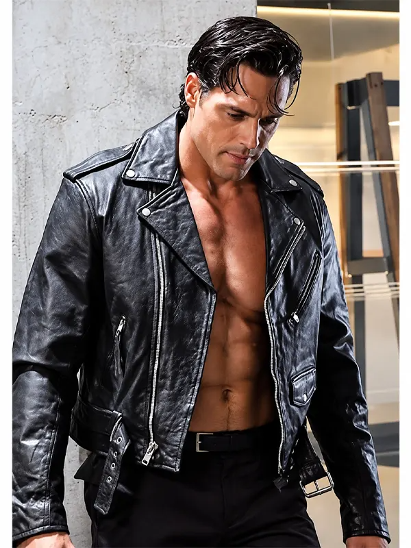 Steven Borden Dynamite Leather Jacket Rebel Heart Steven Borden Leather Jacket